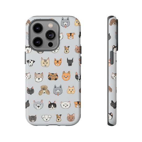 Cats n Dogs Pattern iPhone Case (Protective) iPhone 14 Pro Matte Phone Case