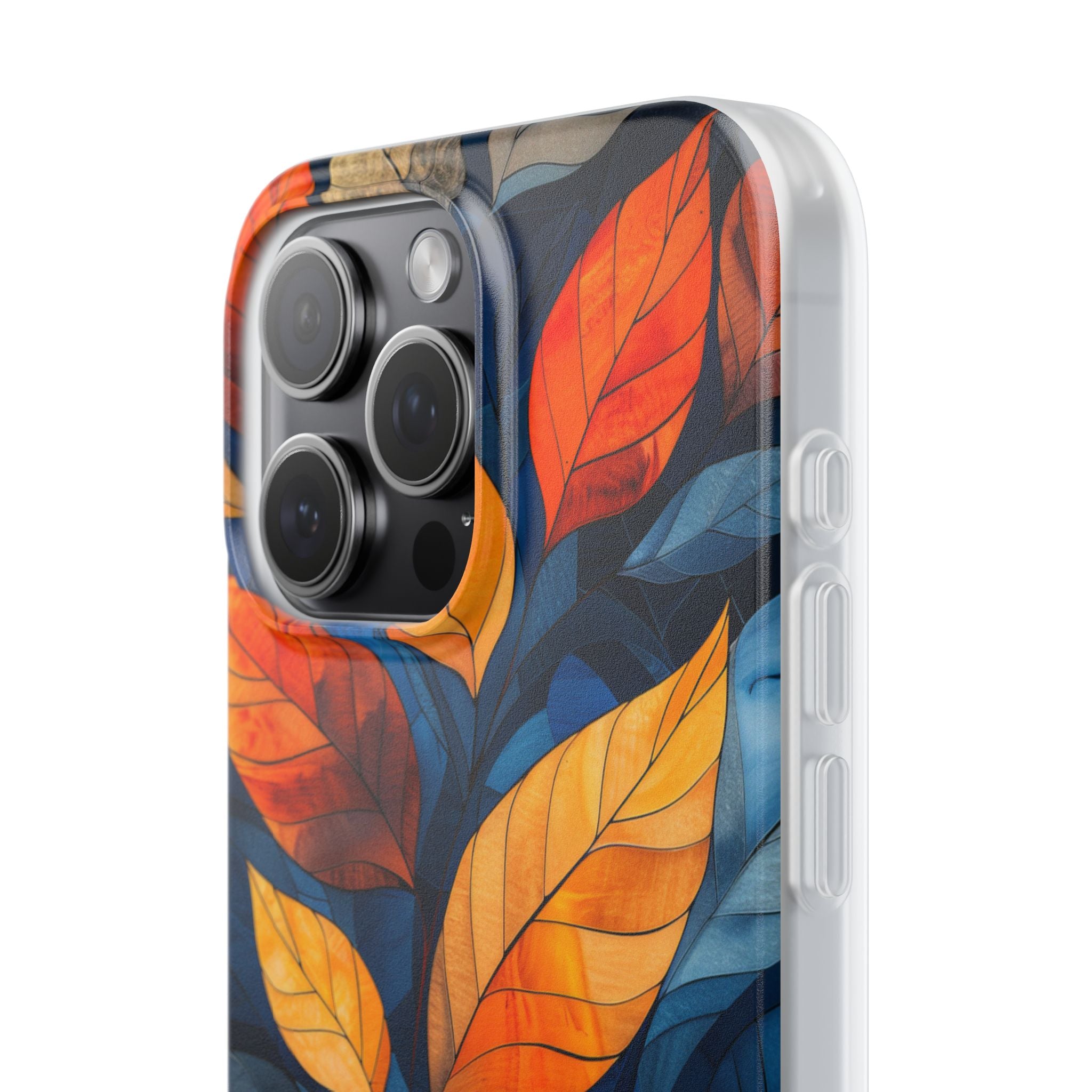 Stained Glass Blossoms iPhone 15 - Flexi Phone Case