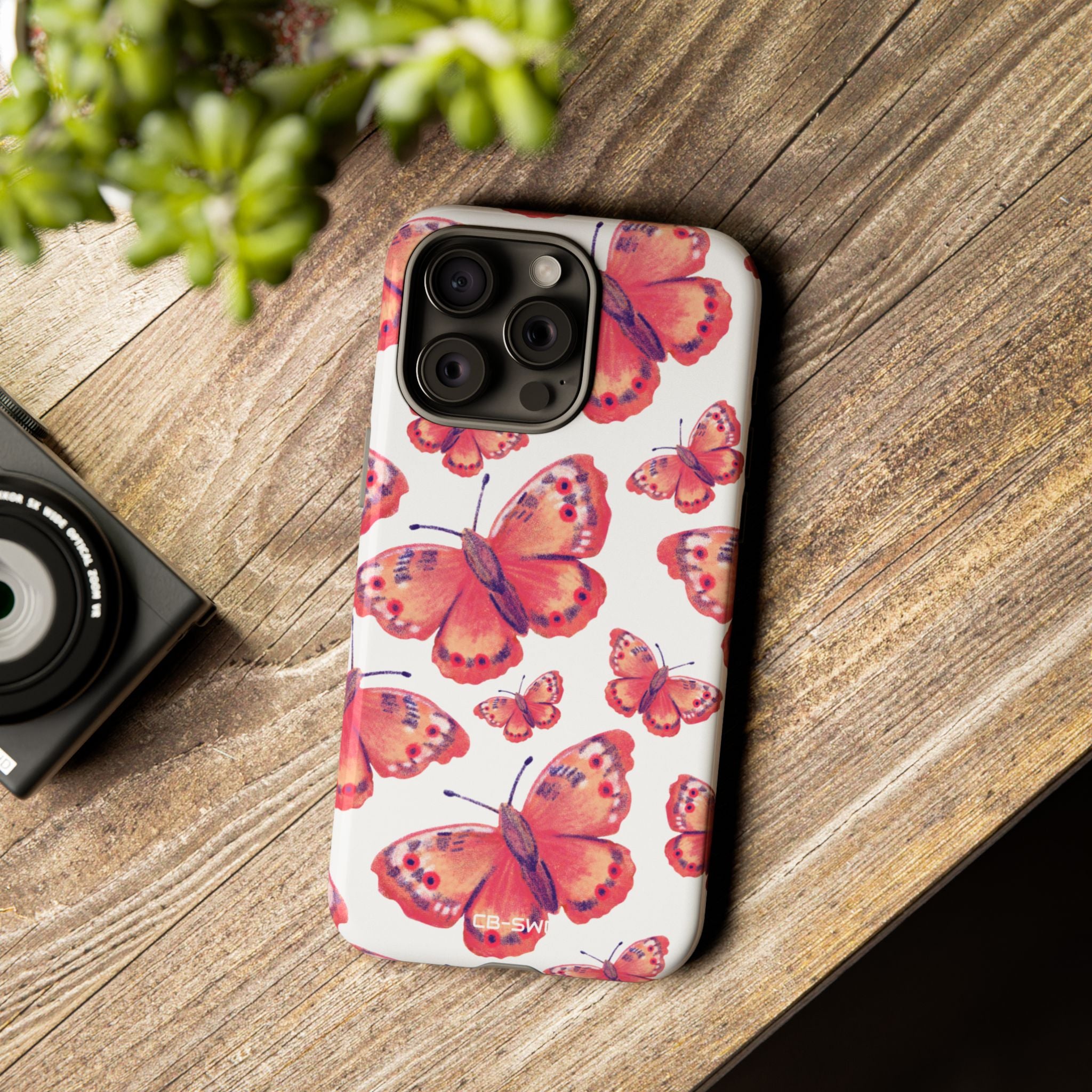 Vibrant Butterfly Dance - iPhone Case