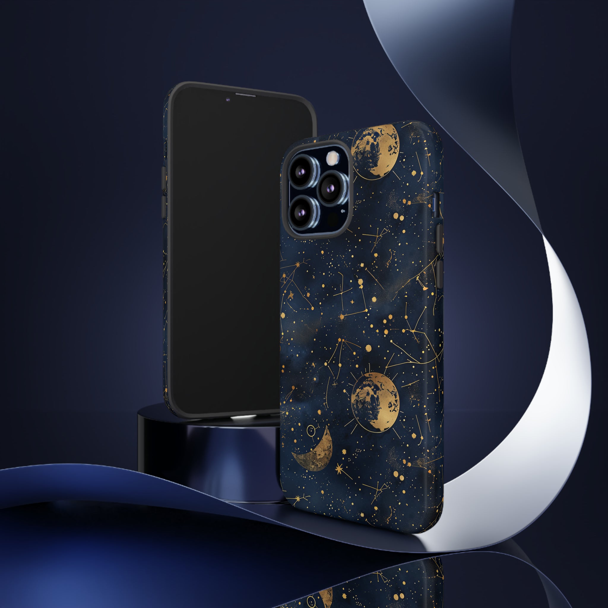 Celestial Zodiac Whispers - Protective Phone Case