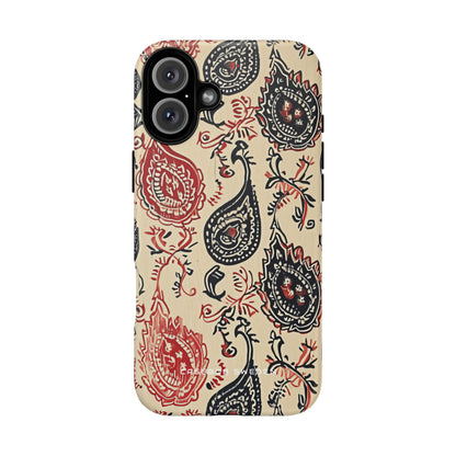 Vintage Paisley Elegance iPhone 16 - Tough Phone Case