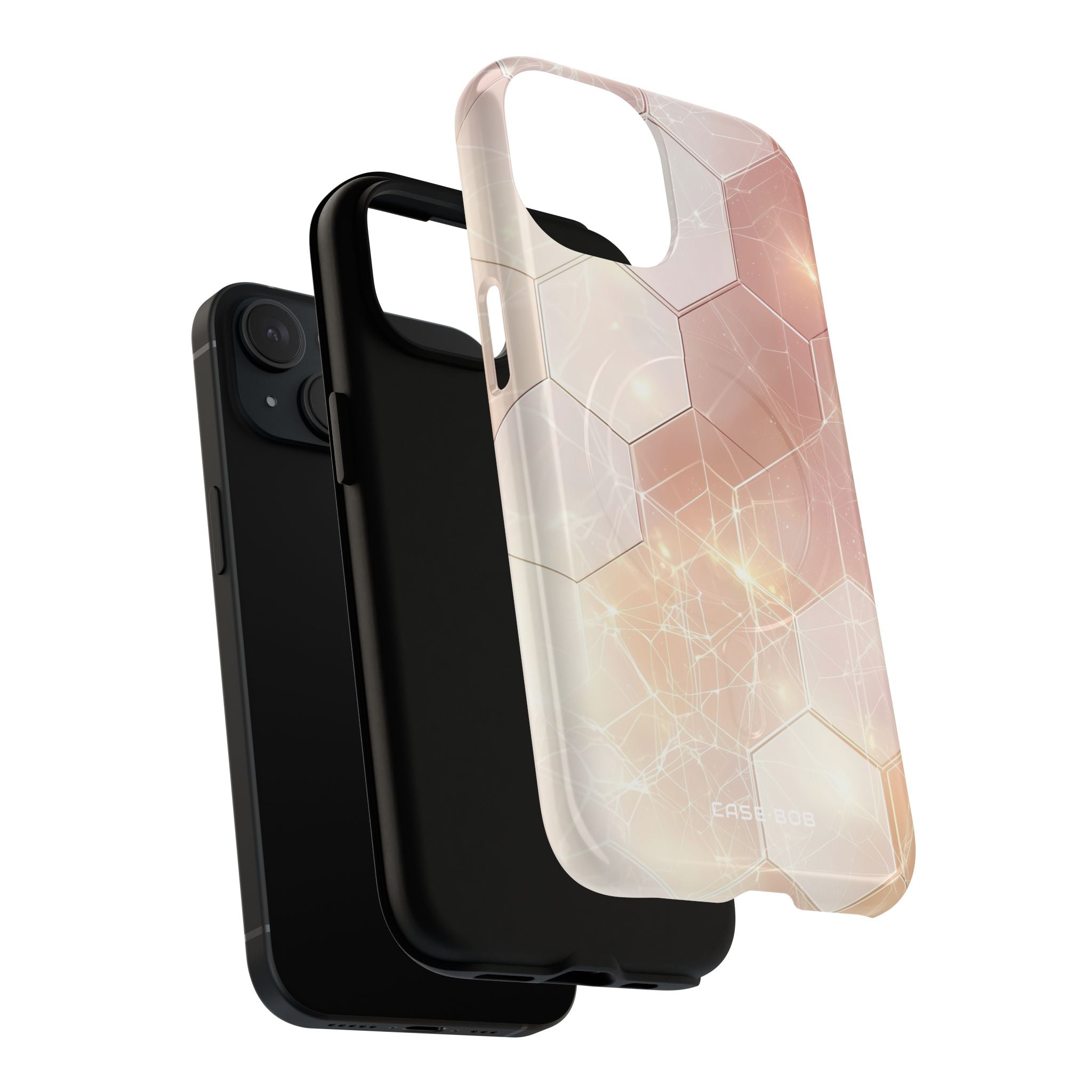 Honeycomb Glow iPhone 15 Case - Tough+