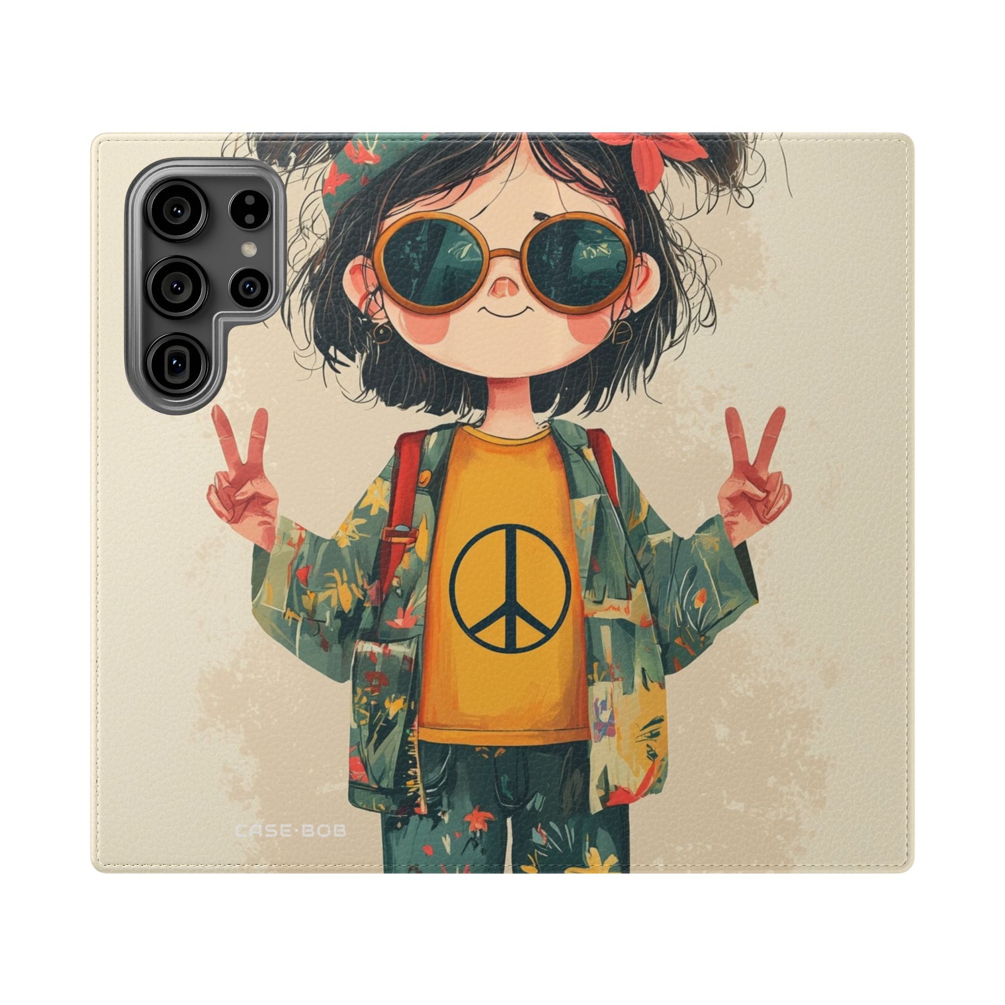 Peace Pigtails - Samsung S23 Ultra Case - Wallet