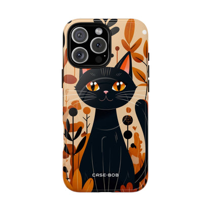 Black Cat Glow iPhone 16 Pro Max Case - Tough+