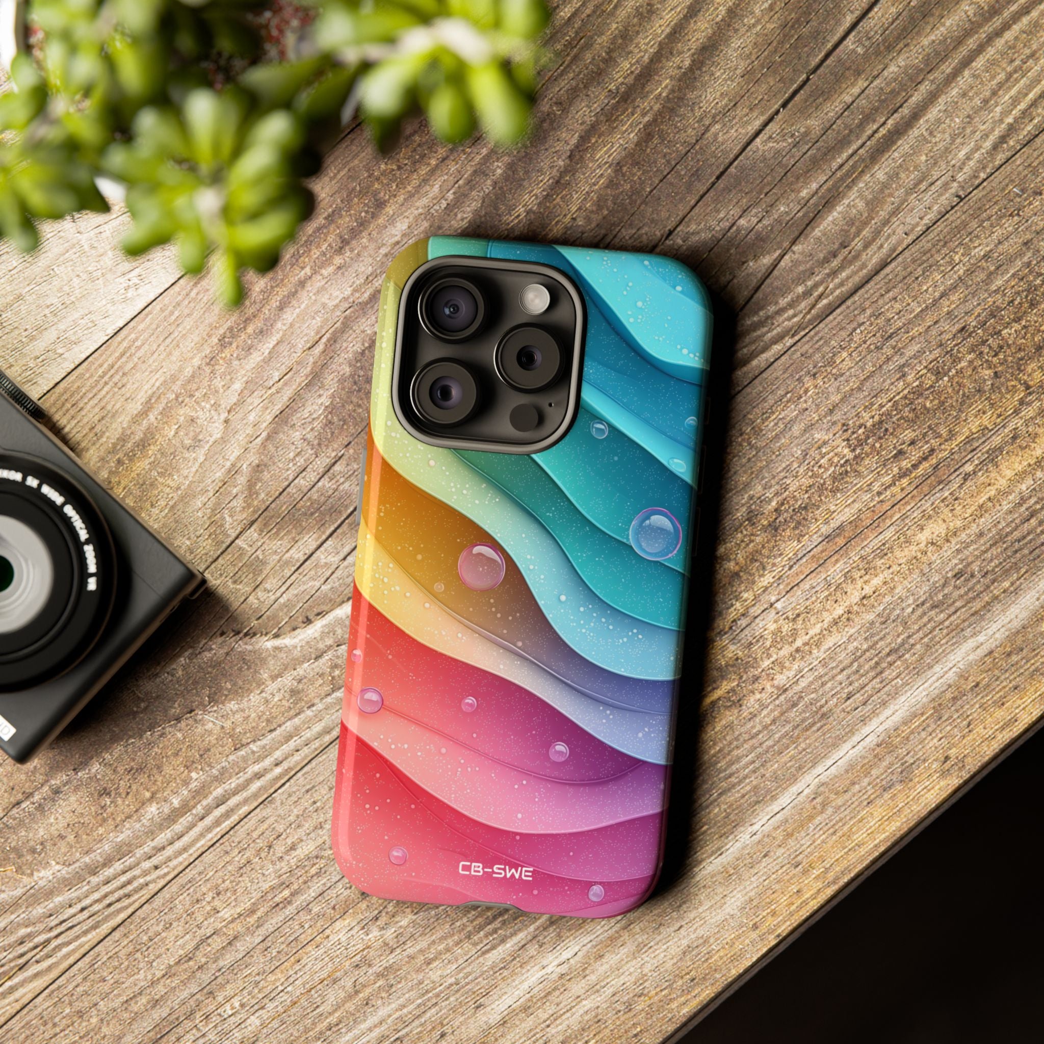 Waves Dance Playfully - iPhone Case
