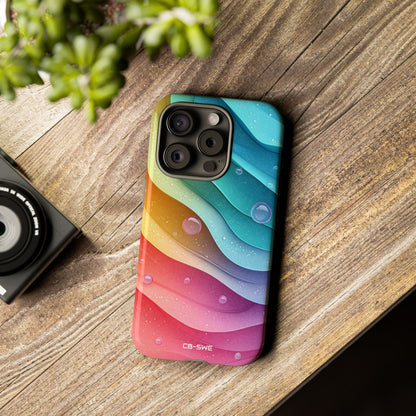 Waves Dance Playfully - iPhone Case
