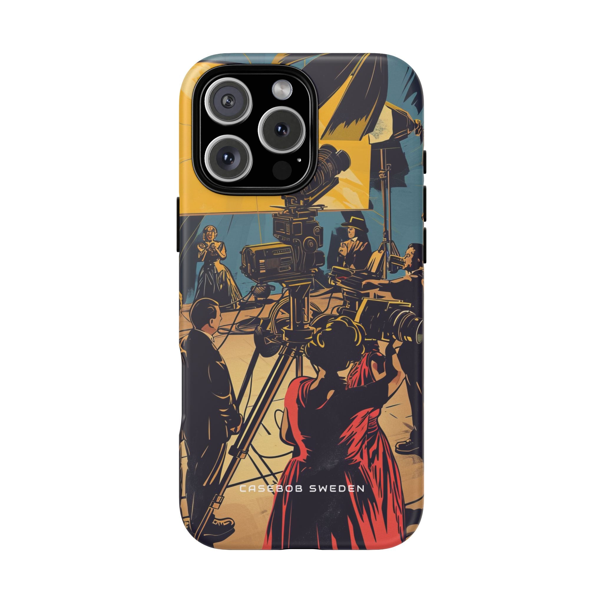 Golden Era Cinematic Spotlight iPhone 16 - Tough Phone Case