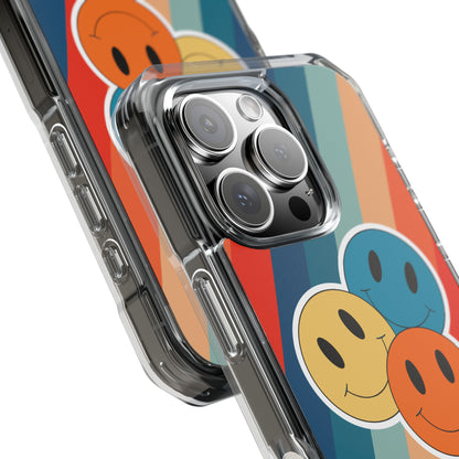 Retro Smiley Harmony iPhone Case - Impact