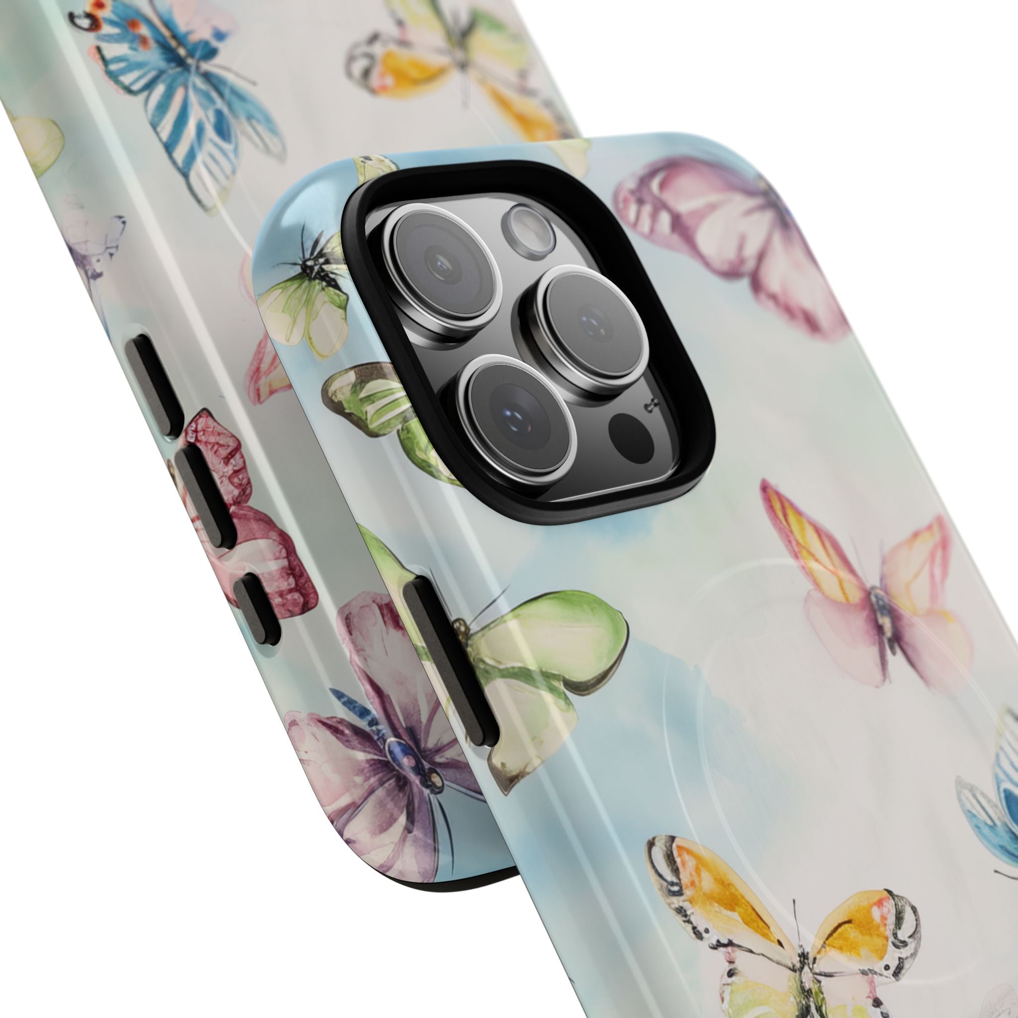 Watercolor Butterfly Bliss - Tough + MagSafe® iPhone 16 Phone Case