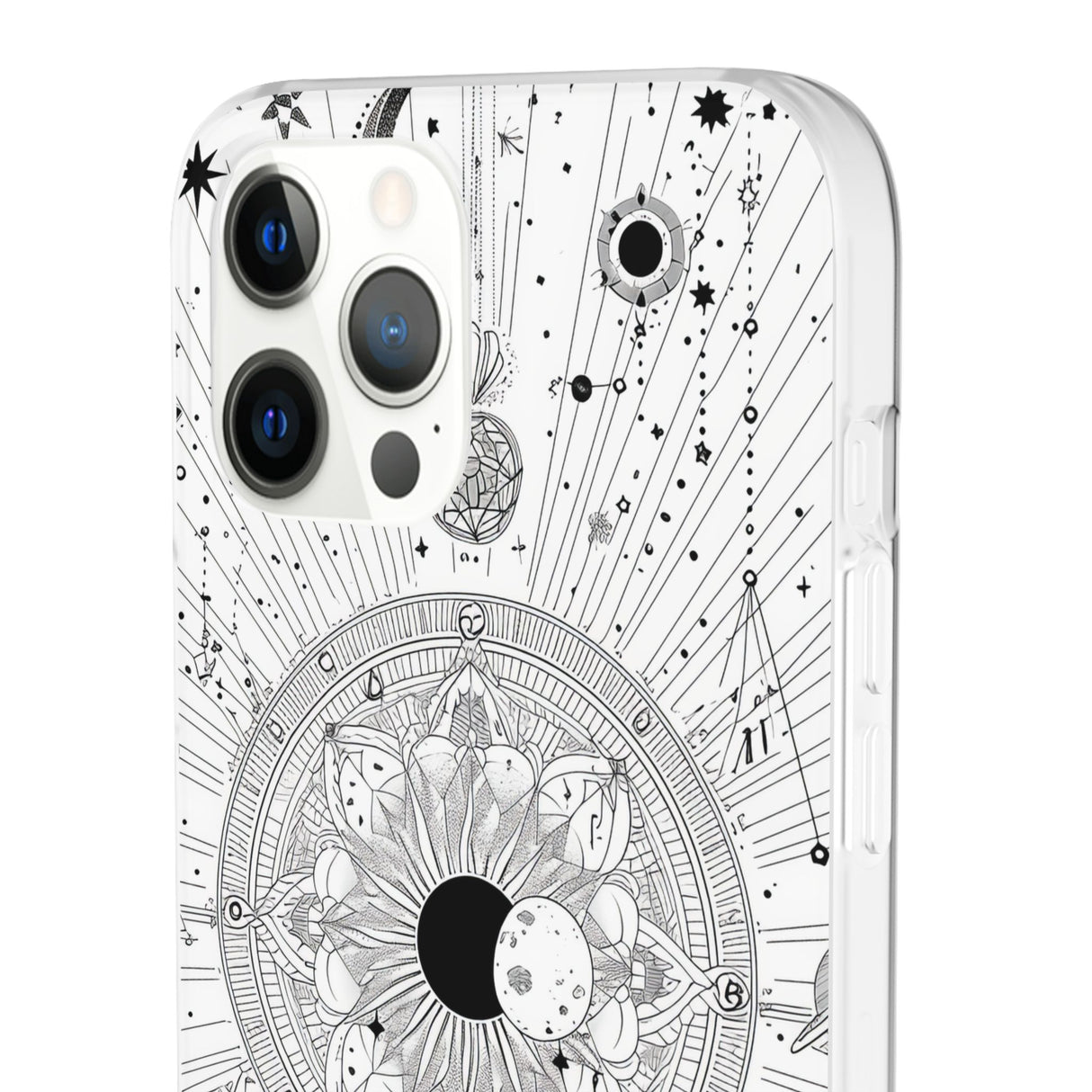 Celestial Mandala Mystique | Flexible Phone Case for iPhone