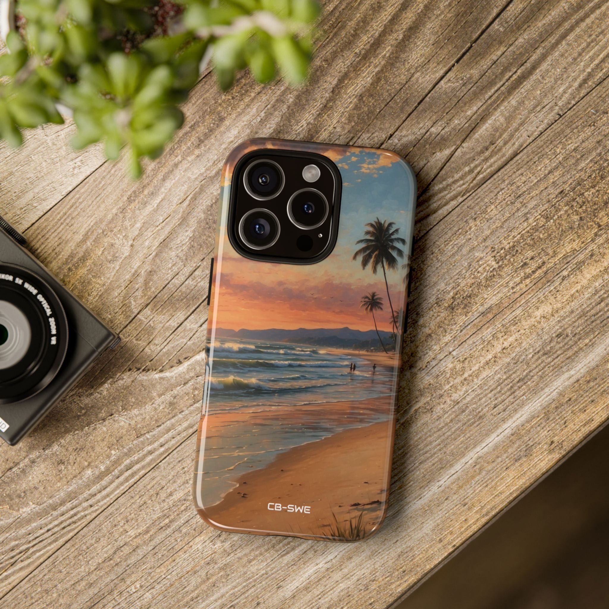 Golden Waves Embrace - iPhone Case