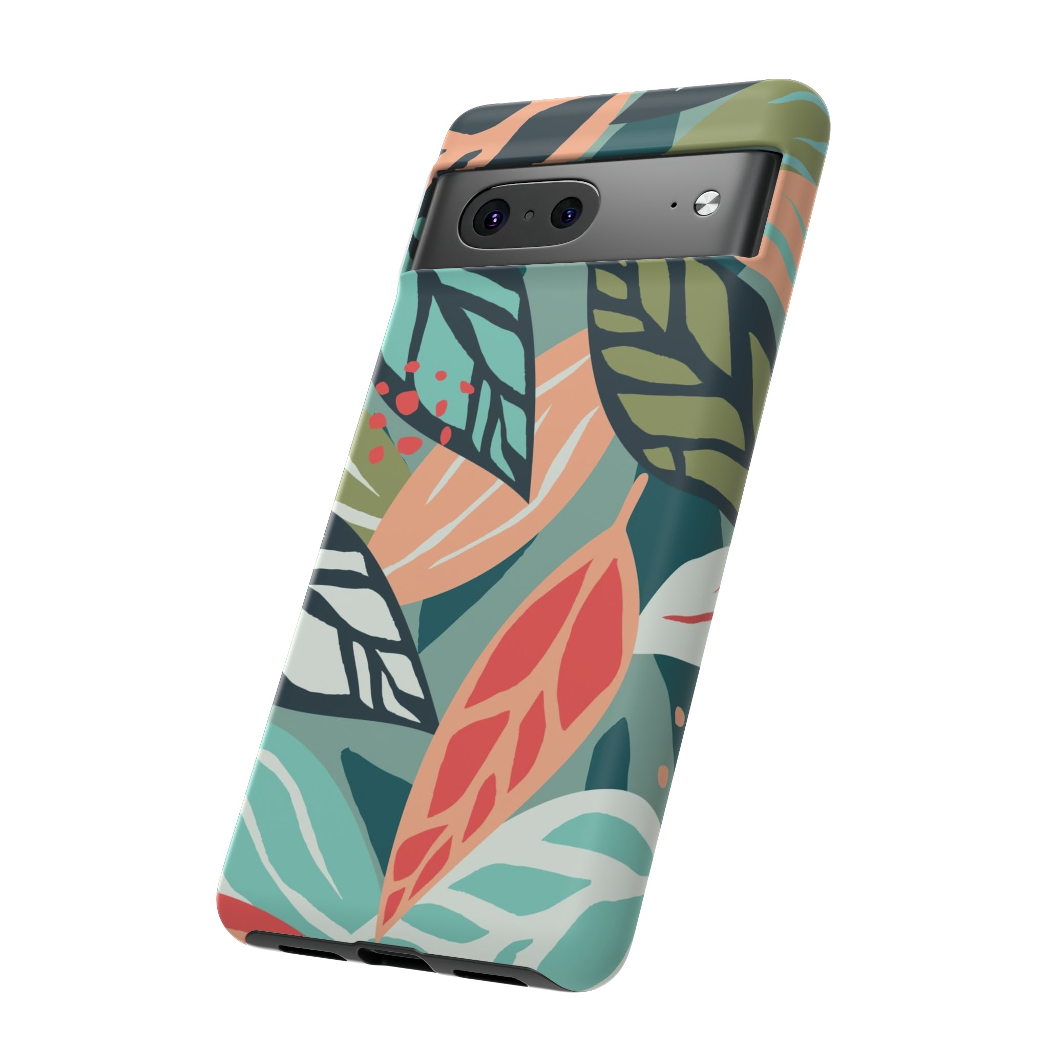 Mixed Tropical Leaf - Protective Phone Case