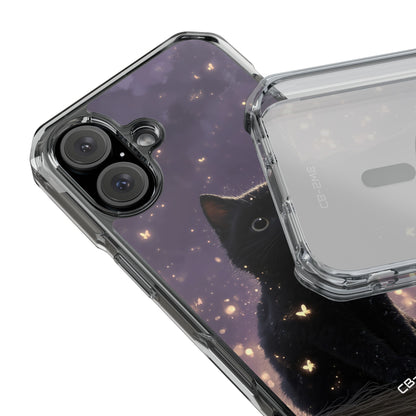 Whimsical Cat Soars iPhone Case - Impact