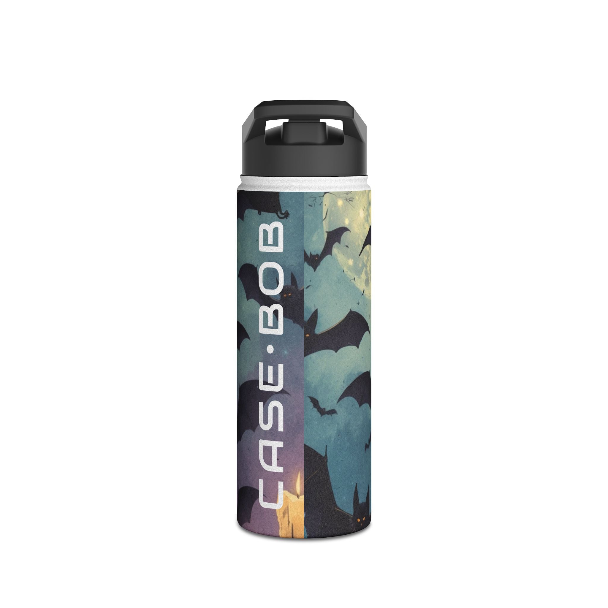 Glowing Bat Wings - Stainless Steel Water Bottle
