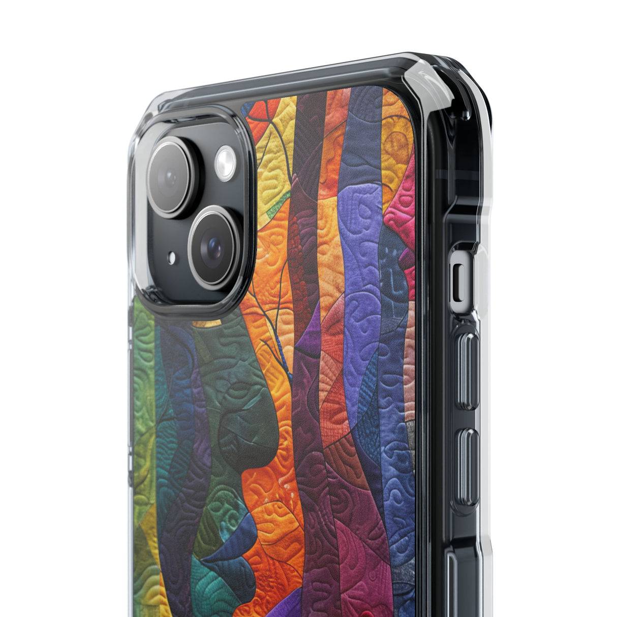 Interwoven Vibrance - Phone Case for iPhone (Clear Impact - Magnetic)