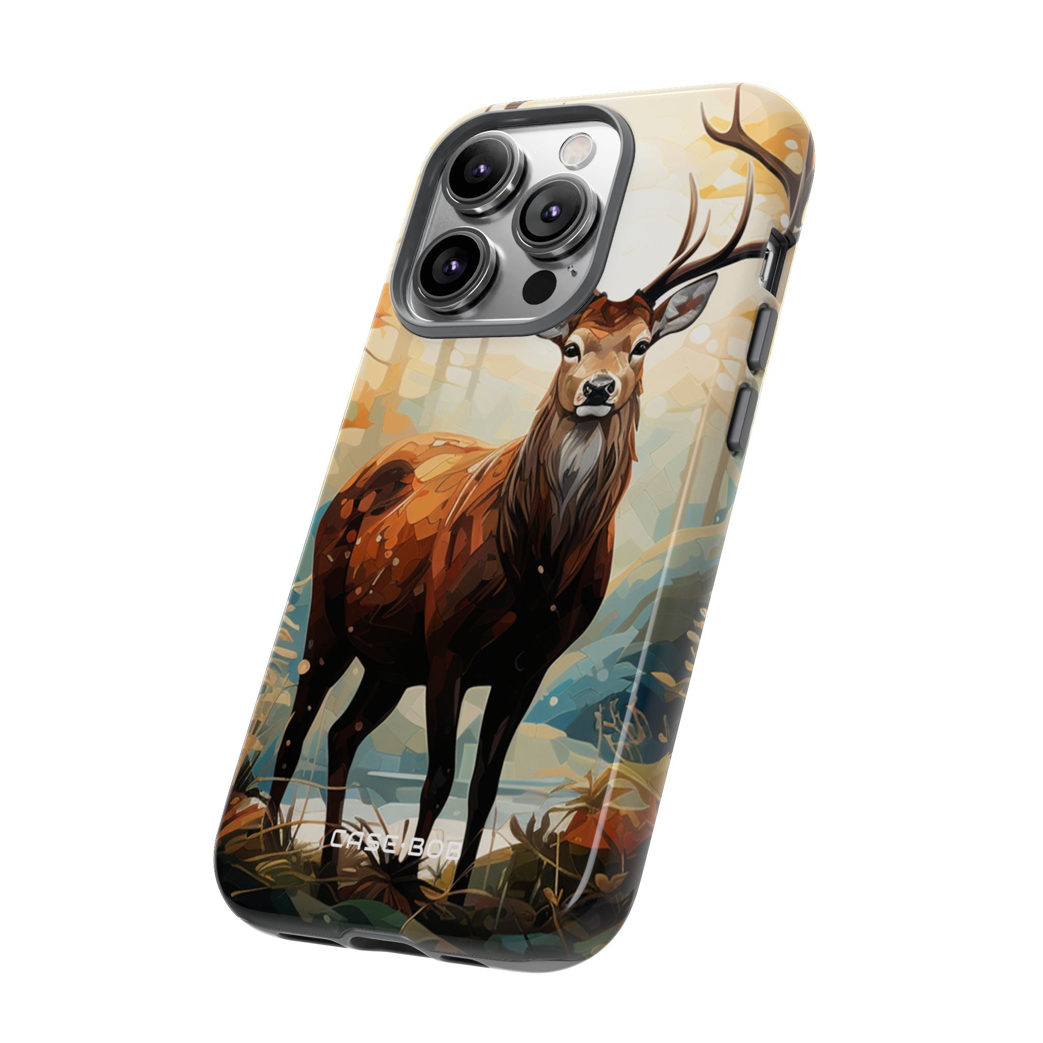 Glowing Stag iPhone 14 Pro Case - Tough