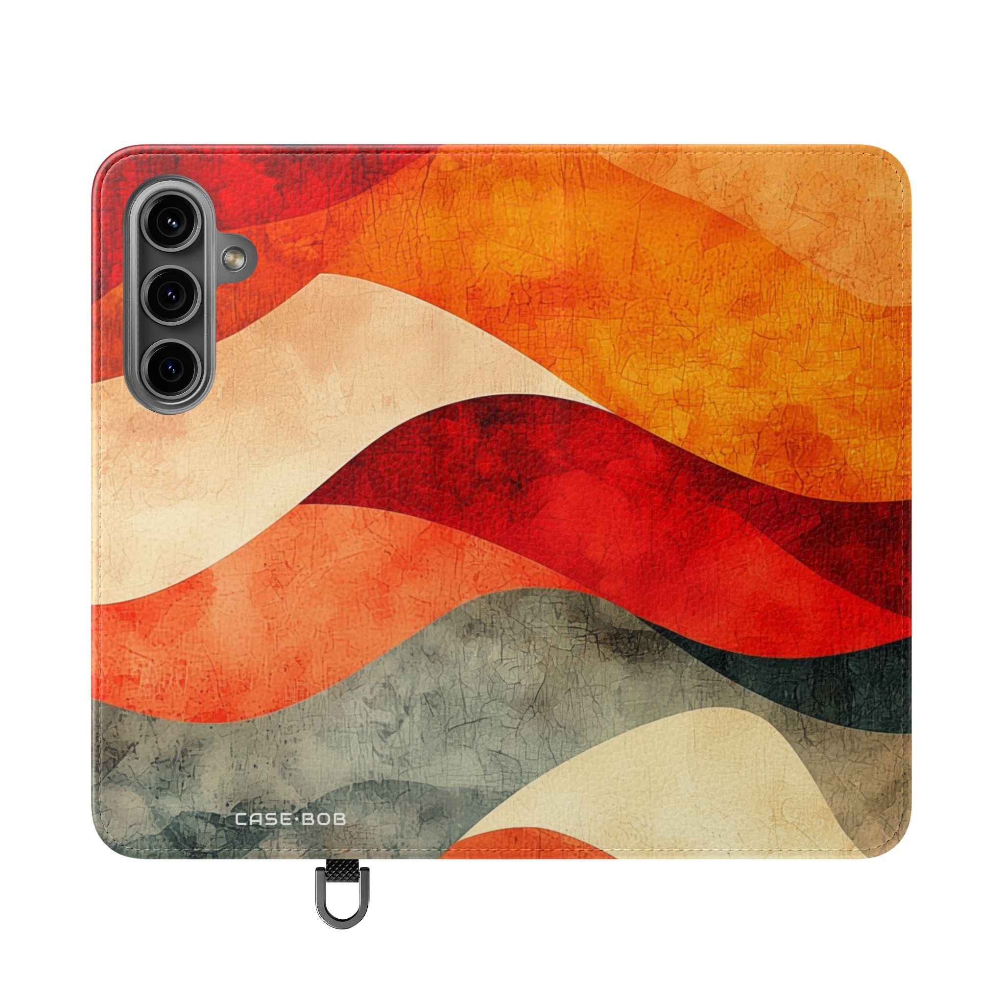 Crimson Ripples - Samsung S24 Case - Wallet