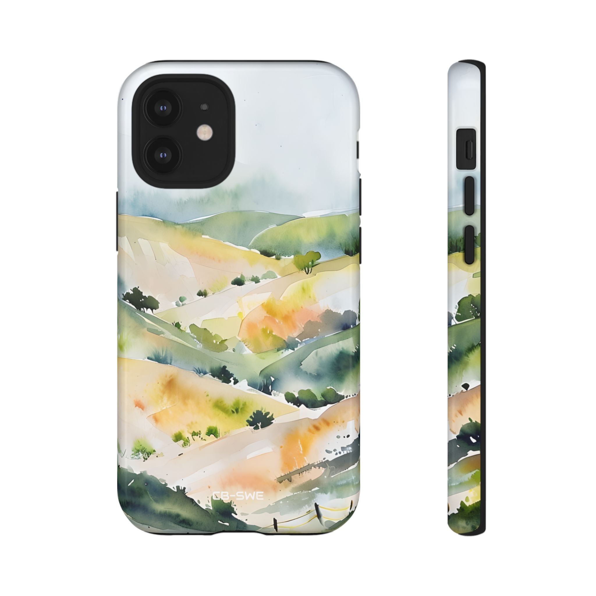 Misty Hills Watercolor - iPhone Case