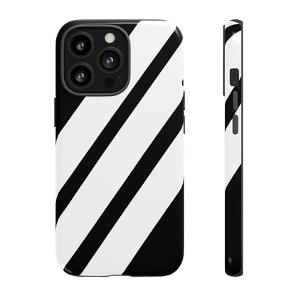 Monochrome Diagonal Symmetry - iPhone Case