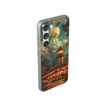 Vintage Moonlit Diner Fantasy Samsung S23 - Flexi Phone Case