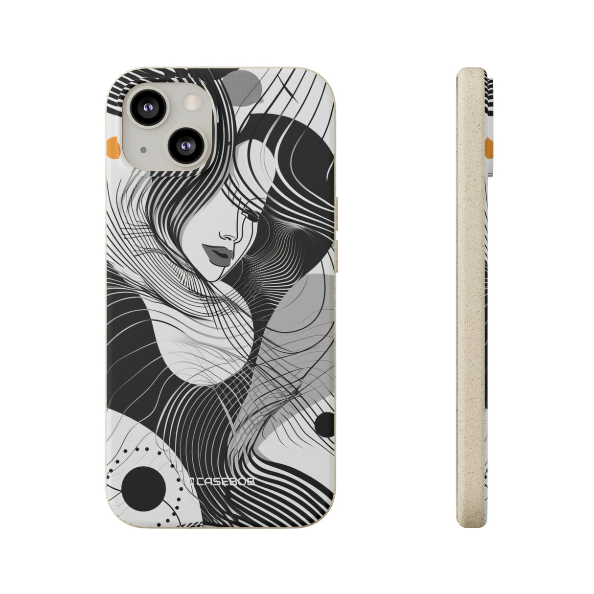 Fluid Noir Rhythm | Biodegradable Phone Case