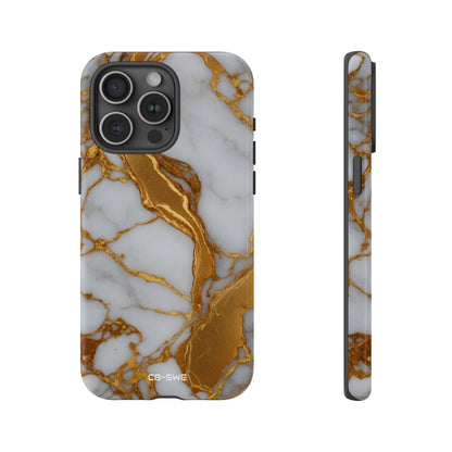 Golden Veins Flow - iPhone Case