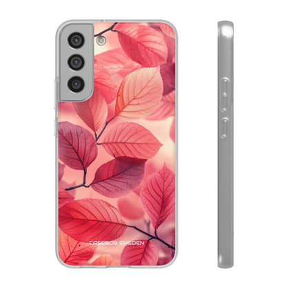 Pink Purple Nature Pattern - Flexi Samsung S22 Phone Case