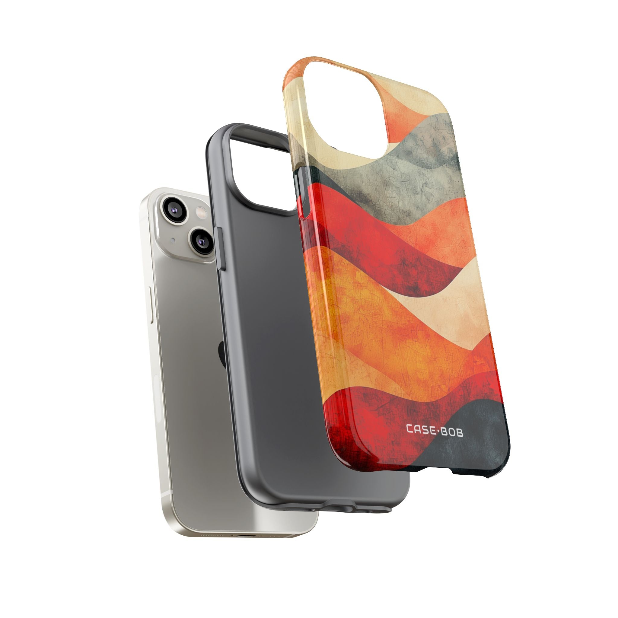 Cracked Wave Sunset iPhone 14 Case - Tough