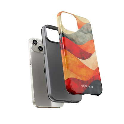 Cracked Wave Sunset iPhone 14 Case - Tough