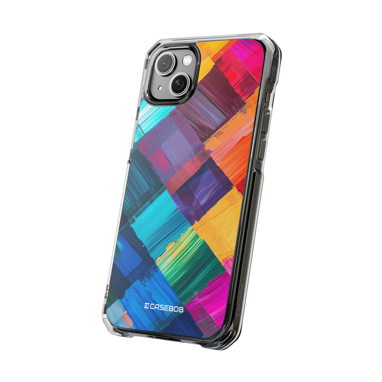 Pantone Spectrum-Muster | Handyhülle für iPhone (Clear Impact Case – magnetisch) 