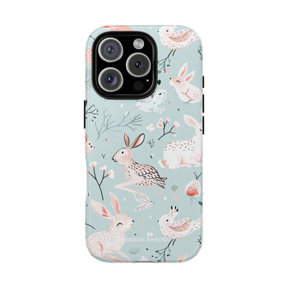 Whimsical Bunny Blossom - Tough iPhone 16 Phone Case