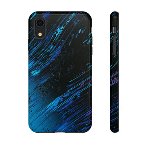 Cyber Stream: Digital Gradient - Protective Phone Case