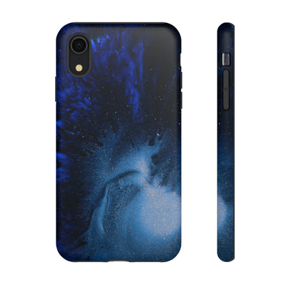 Winter Blue Ink Art - Protective Phone Case