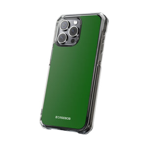 Dark Green | Phone Case for iPhone (Clear Impact Case - Magnetic)