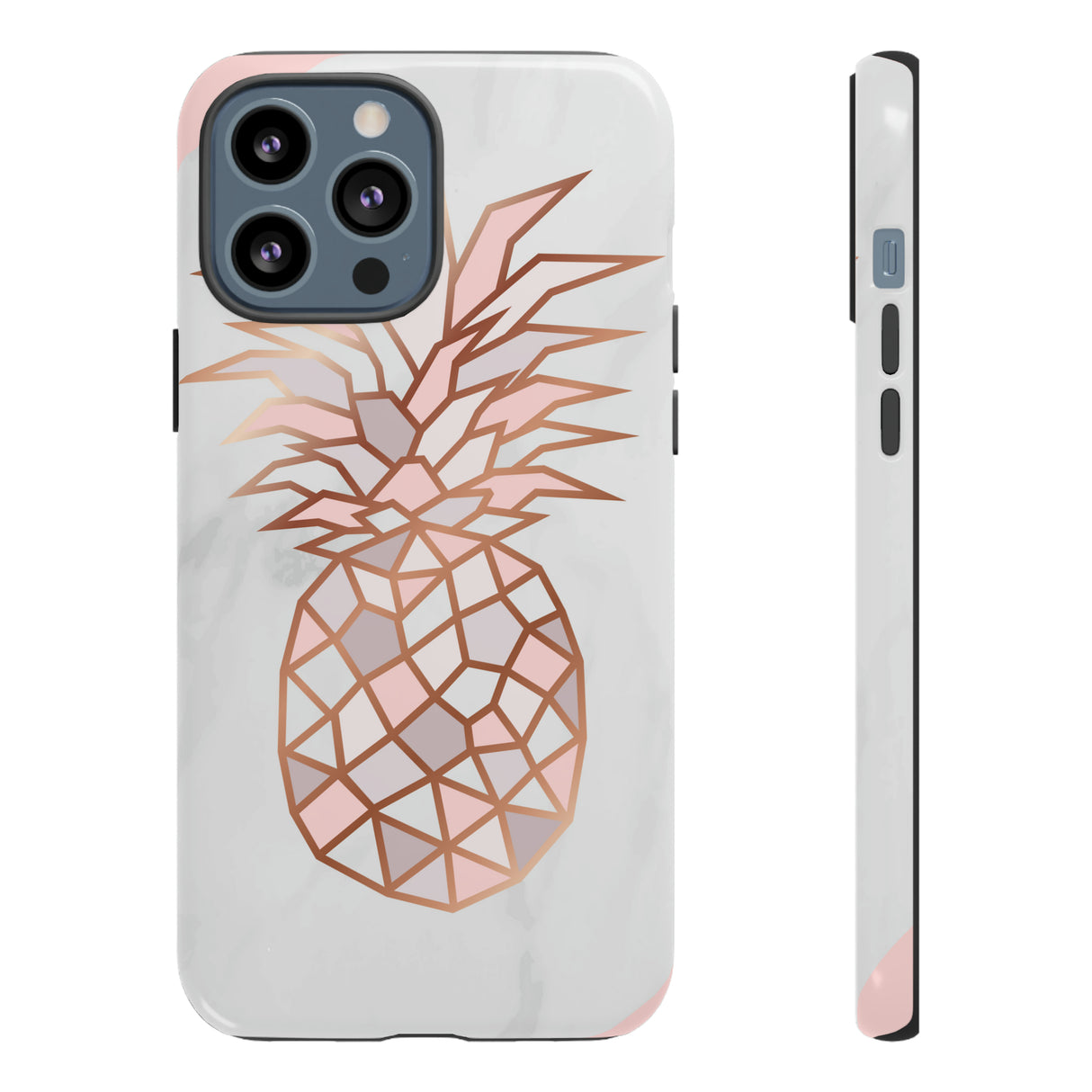 Ananas Roségold - Schutzhülle fürs Handy