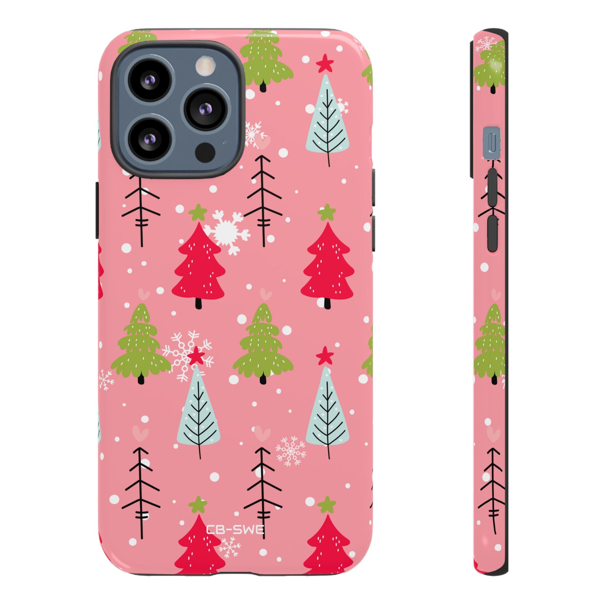 Festive Trees Dance - iPhone Case