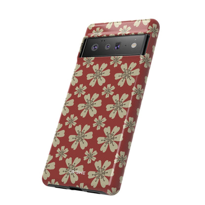 Retro Red Florals - Google Pixel Case