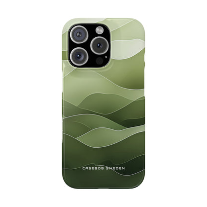 Gradient Emerald Drift iPhone 16 - Slim Phone Case