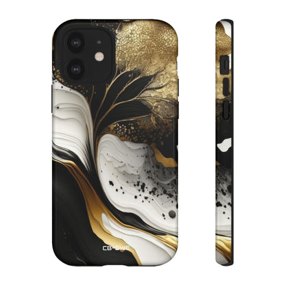 Gold Swirl Elegance - iPhone Case