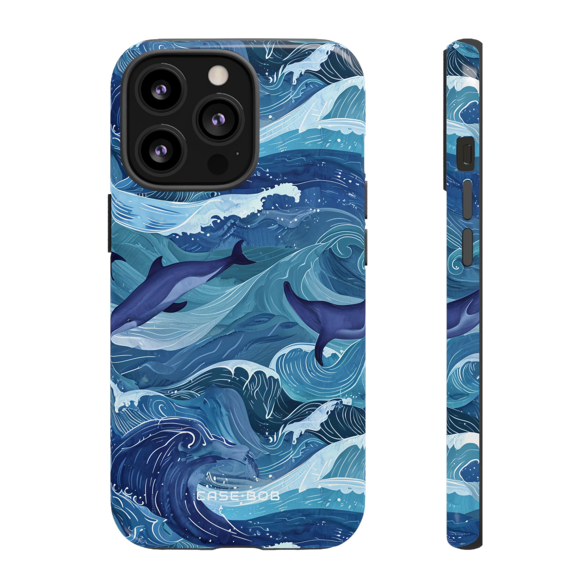 Dolphin Waves iPhone 13 Pro Case - Tough