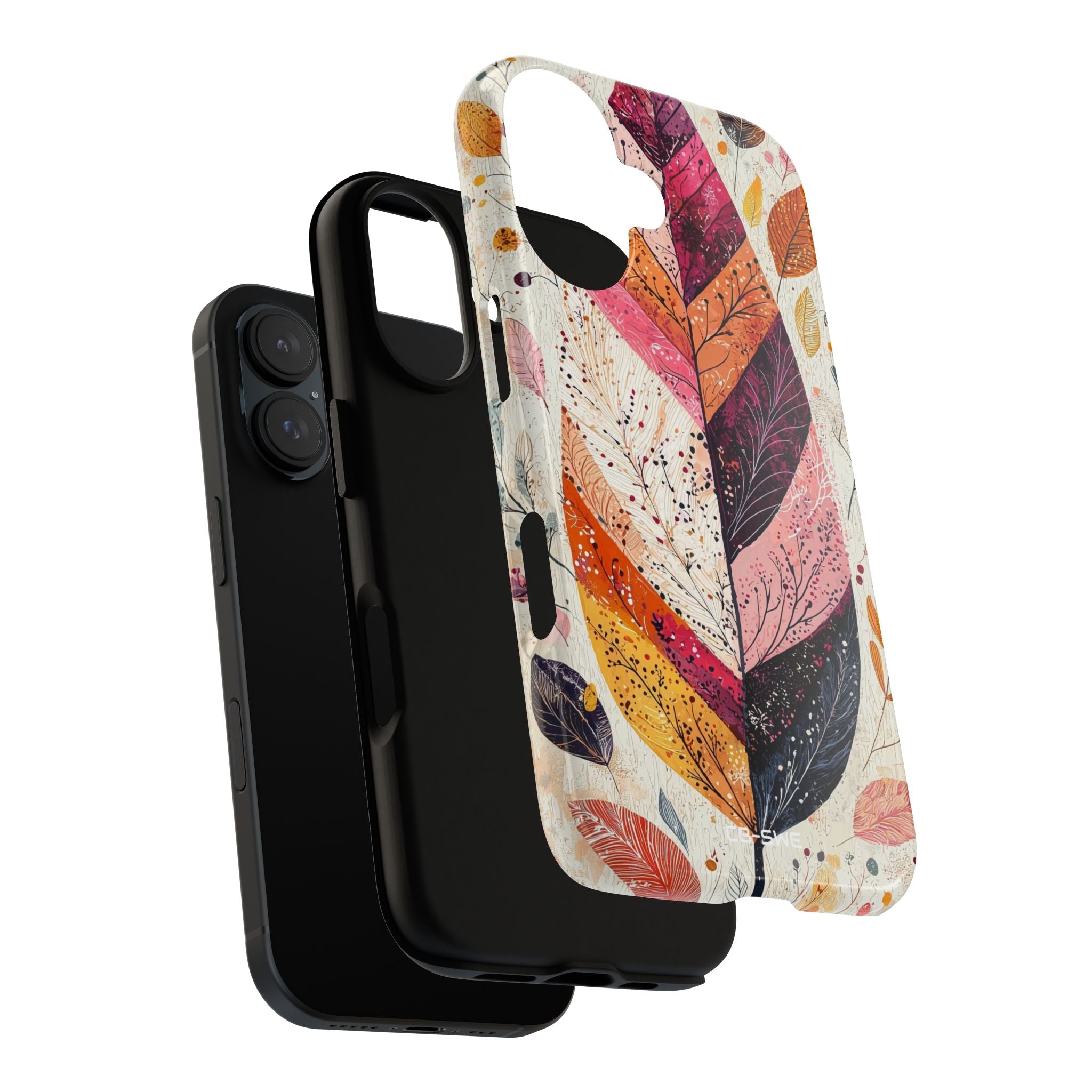 Vibrant Leaves Dance - iPhone Case