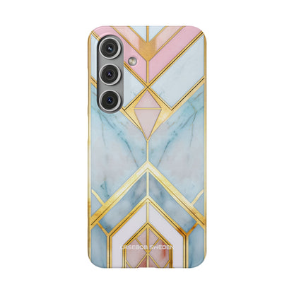 Gold Pink Art Deco - Slim Samsung S24 Phone Case