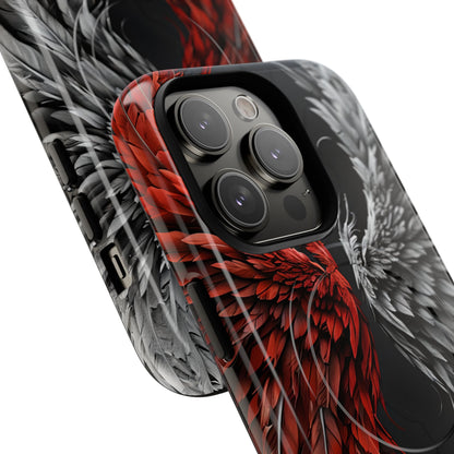 Crimson White Wings iPhone 14 Pro Case - Tough+