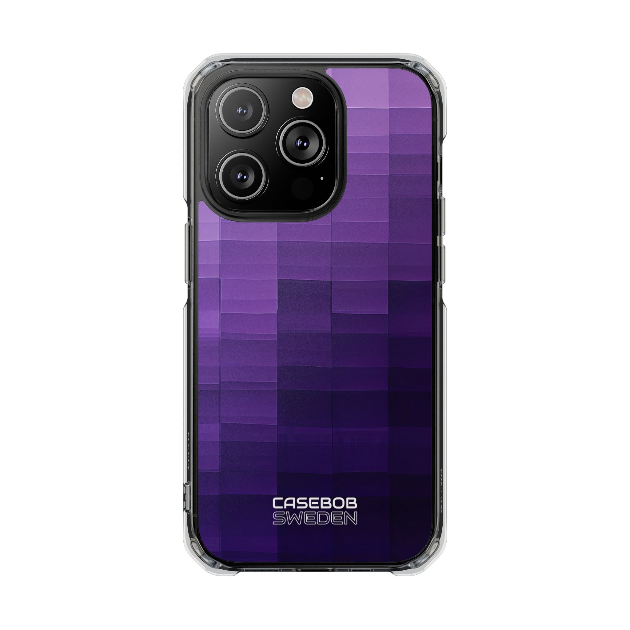Purple Horizon Grid iPhone 14 - Impact Clear+