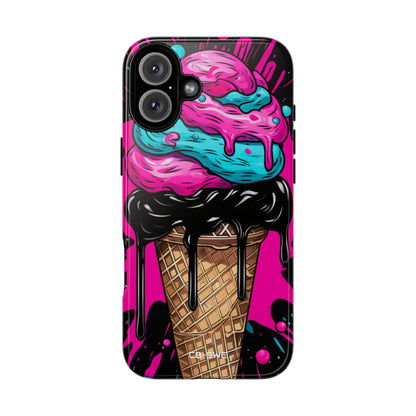 Neon Ice Cream Burst - iPhone Case