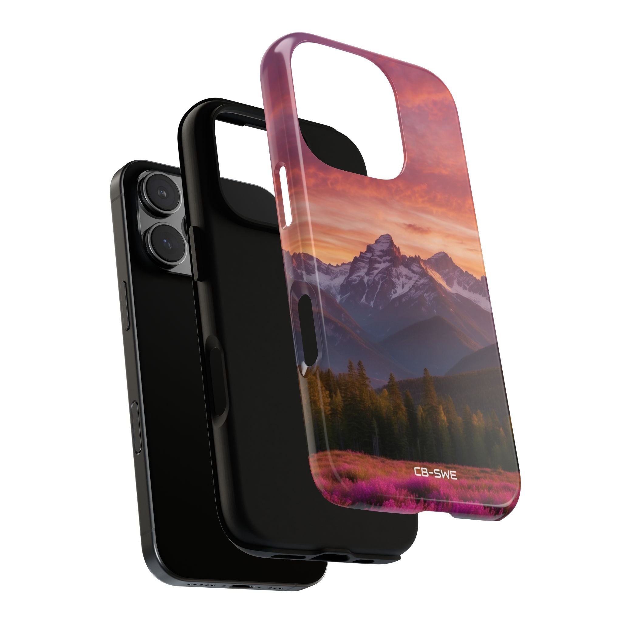 Mountain Peaks Glow - iPhone Case