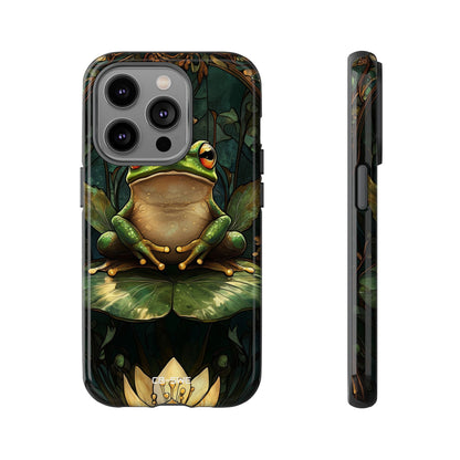 Crowned Frog Rests - iPhone Case