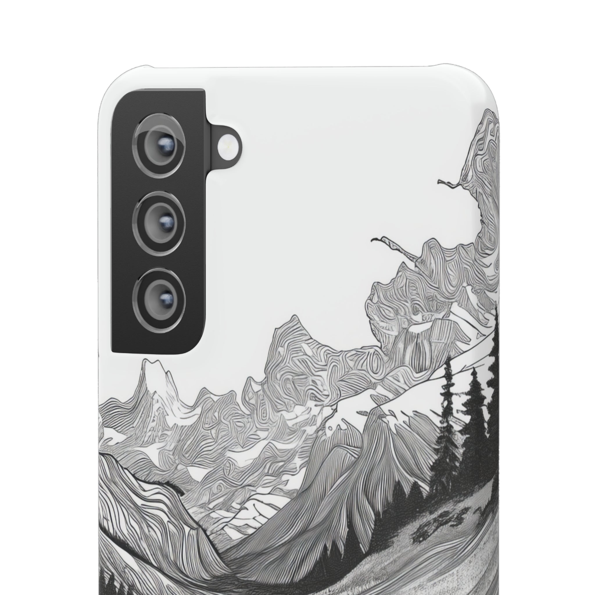 Monochrome Serenity | Slim Phone Case for Samsung