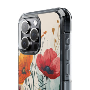 Blooming Whimsy – Handyhülle für iPhone (Clear Impact – Magnetisch) 