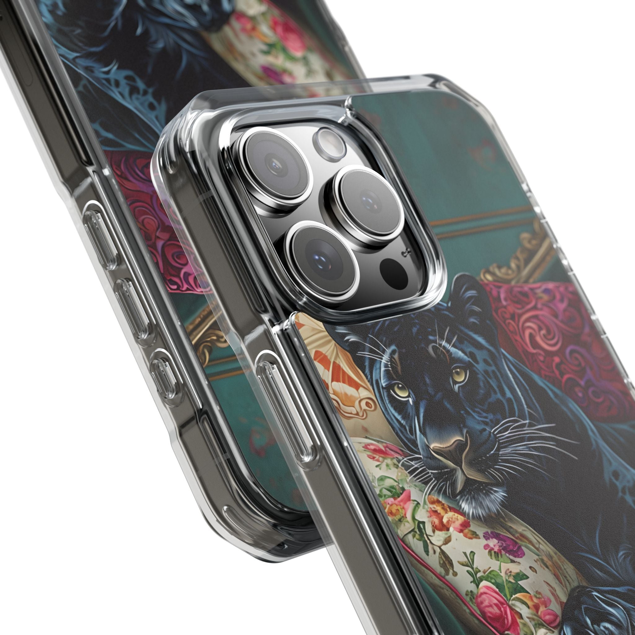 Panther on Vintage Chaise iPhone Case - Impact